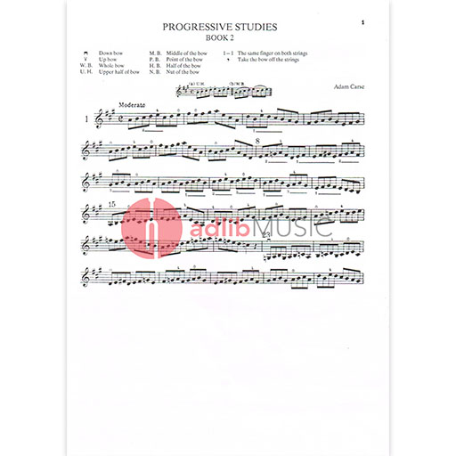 Carse Progressive Violin Studies Book 2