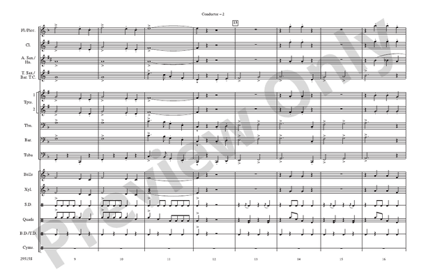 You're a Grand Old Flag / America, the Beautiful – Marching Band Conductor Score & Parts (Digital Download)