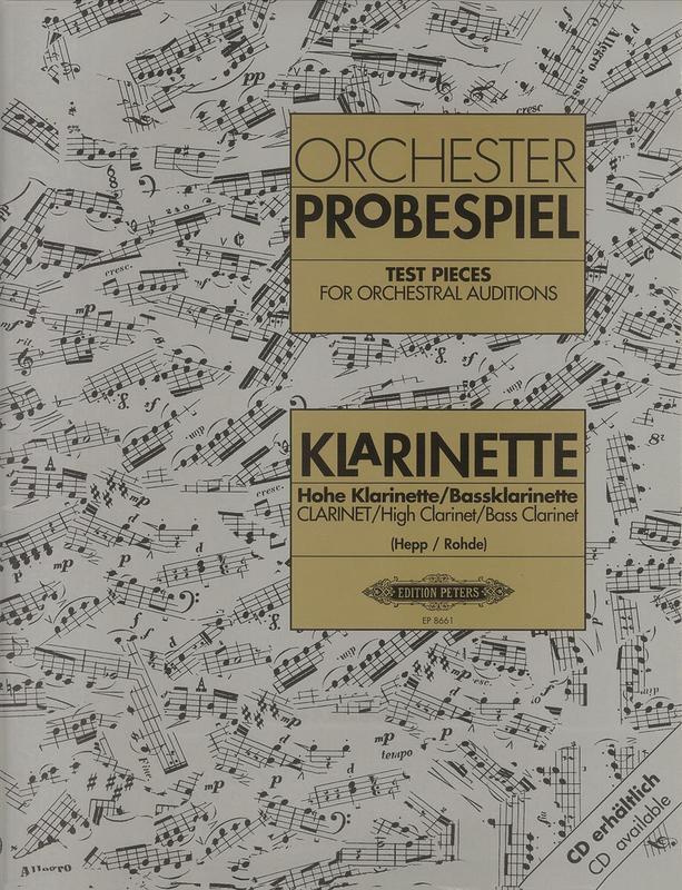 Test Pieces for Orchestral Auditions - Clarinet Solo/Bass Clarinet - Peters EP8661