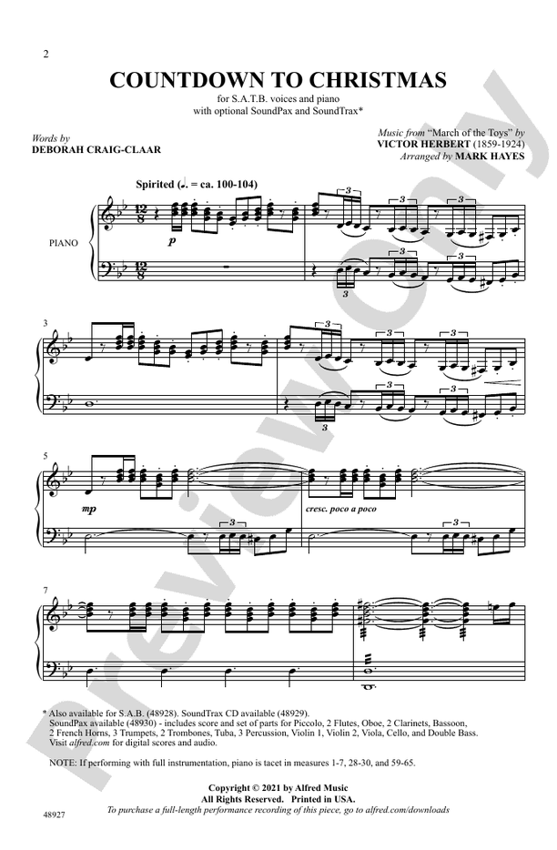 Countdown to Christmas – SATB Choral Octavo (Digital Download)