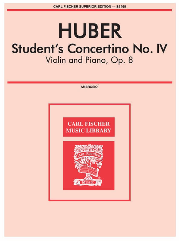 Student's Concertino No IV Op 8 Violin/Piano