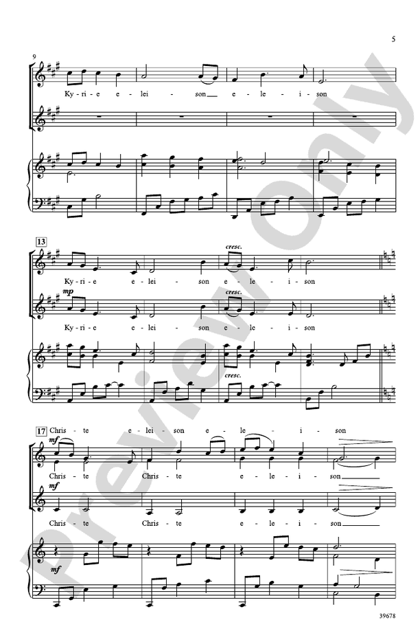 Missa Festiva – SSA Choral Octavo (Digital Download)