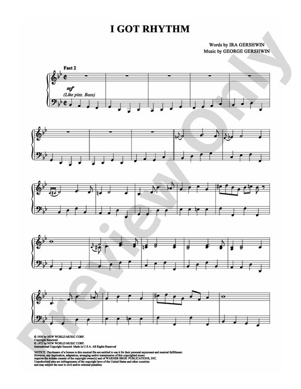 I Got Rhythm - DSM-PS-0002099 - Piano (Digital Download)