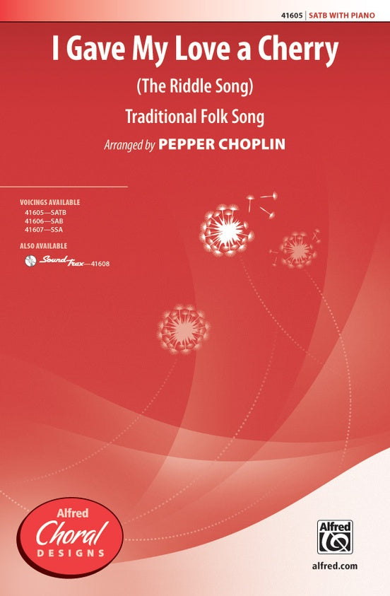 I Gave My Love a Cherry – SATB Choral Octavo - Digital Sheet Music Download (Digital Download)