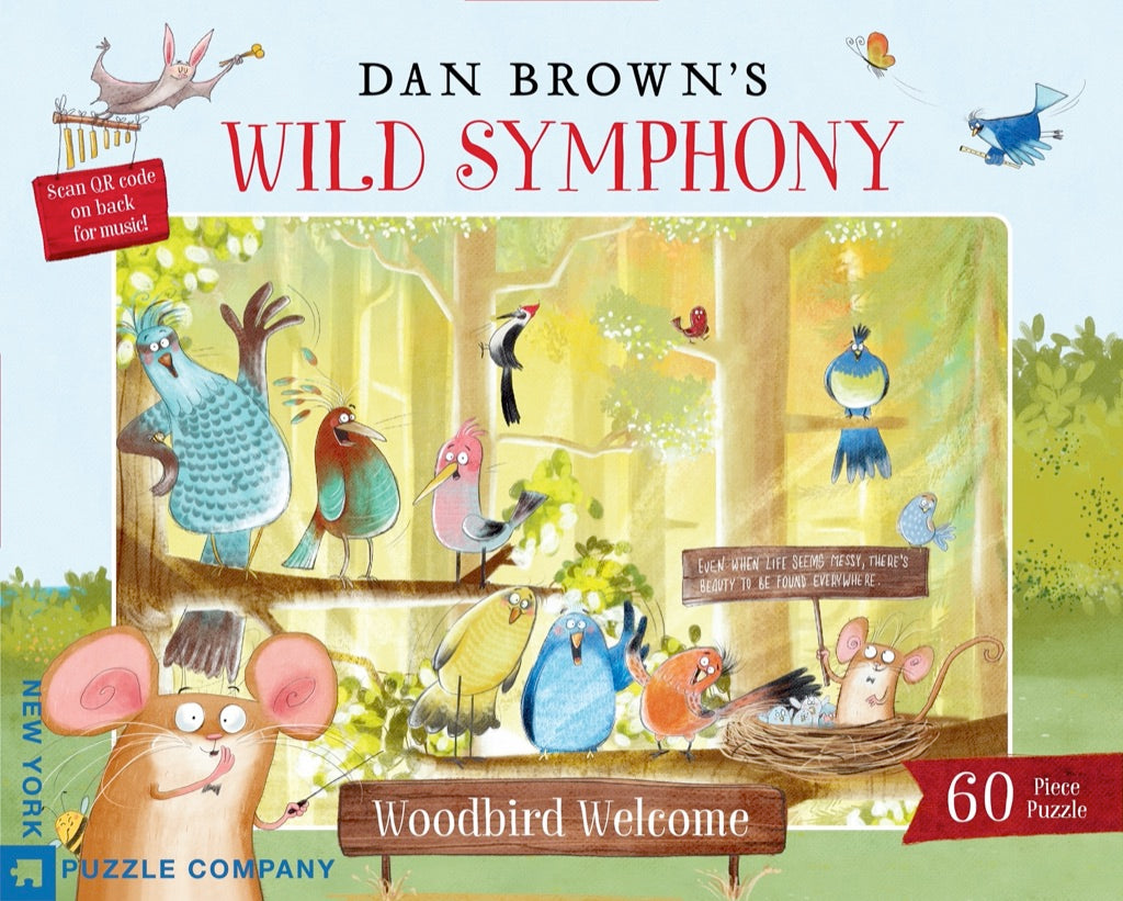 Dan Browns Wild Symphony 'Woodbird' 60 Piece Childrens Puzzle