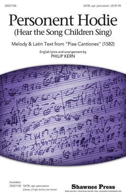 Personent Hodie - (Hear the Song Children Sing) - SATB Philip Kern Shawnee Press Choral Score Octavo