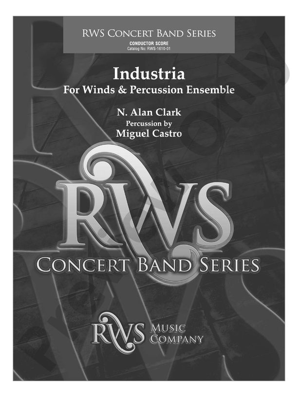 Industria - For Winds & Percussion Ensemble - Concert Band Conductor Score & Parts (Digital Download)