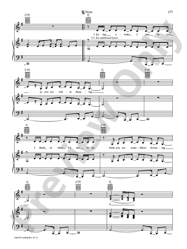 Live for Loving You - Gloria Estefan - PVG (Digital Download)