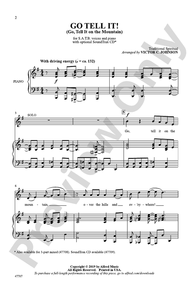Go Tell It! – SATB Choral Octavo (Digital Download)