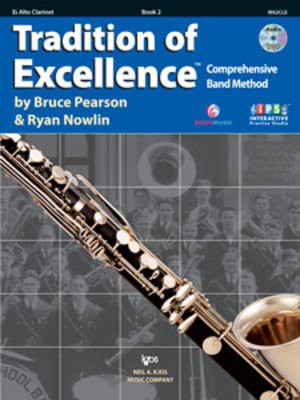 Tradition of Excellence Book 2 - Eb Alto Clarinet - Eb Alto Clarinet Bruce Pearson|Ryan Nowlin Neil A. Kjos Music Company /DVD