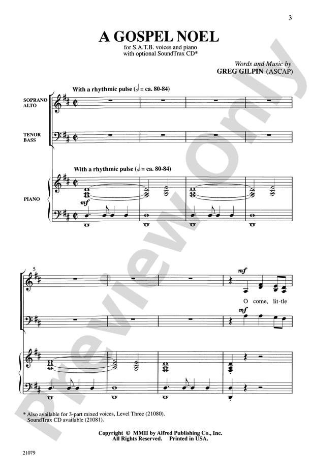 A Gospel Noel - SATB Choral Octavo (Digital Download)