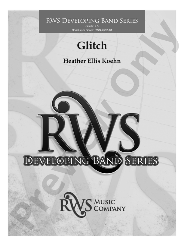 Glitch - Concert Band Conductor Score & Parts(Digital Download)