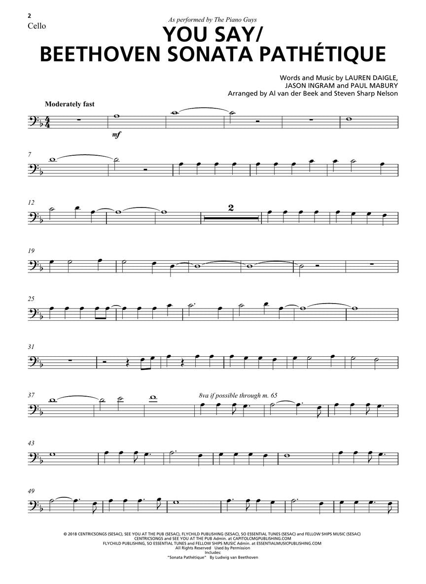 The Piano Guys - 10 - Piano with Cello - Hal Leonard