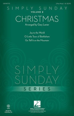 Simply Sunday - Volume 2 - Christmas - Gary Lanier Hal Leonard ChoirTrax CD CD