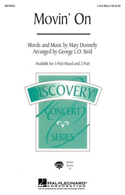 Movin' On - Mary Donnelly - 3-Part Mixed George L.O. Strid Hal Leonard Choral Score Octavo