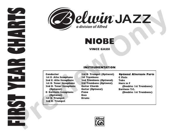 Niobe - Jazz Ensemble Conductor Score & Parts(Digital Download)