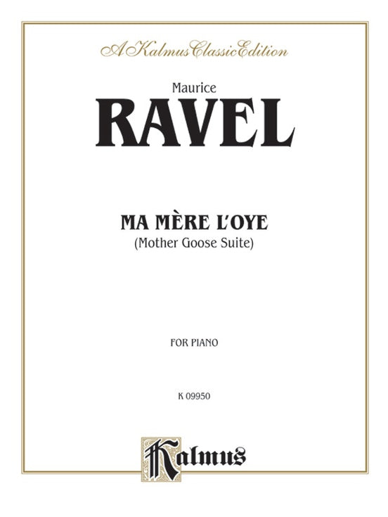Ravel - Ma Mere l'oye (Mother Goose Suite) - Piano Solo (Digital Download)