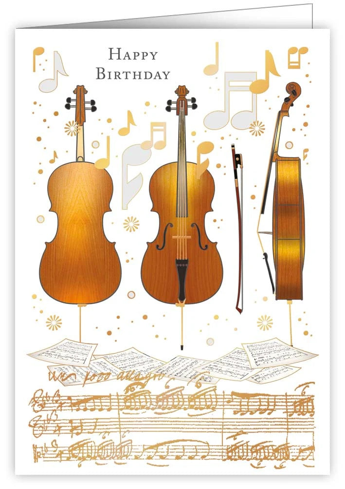 Greeting Card - Happy Birthday Cellos!