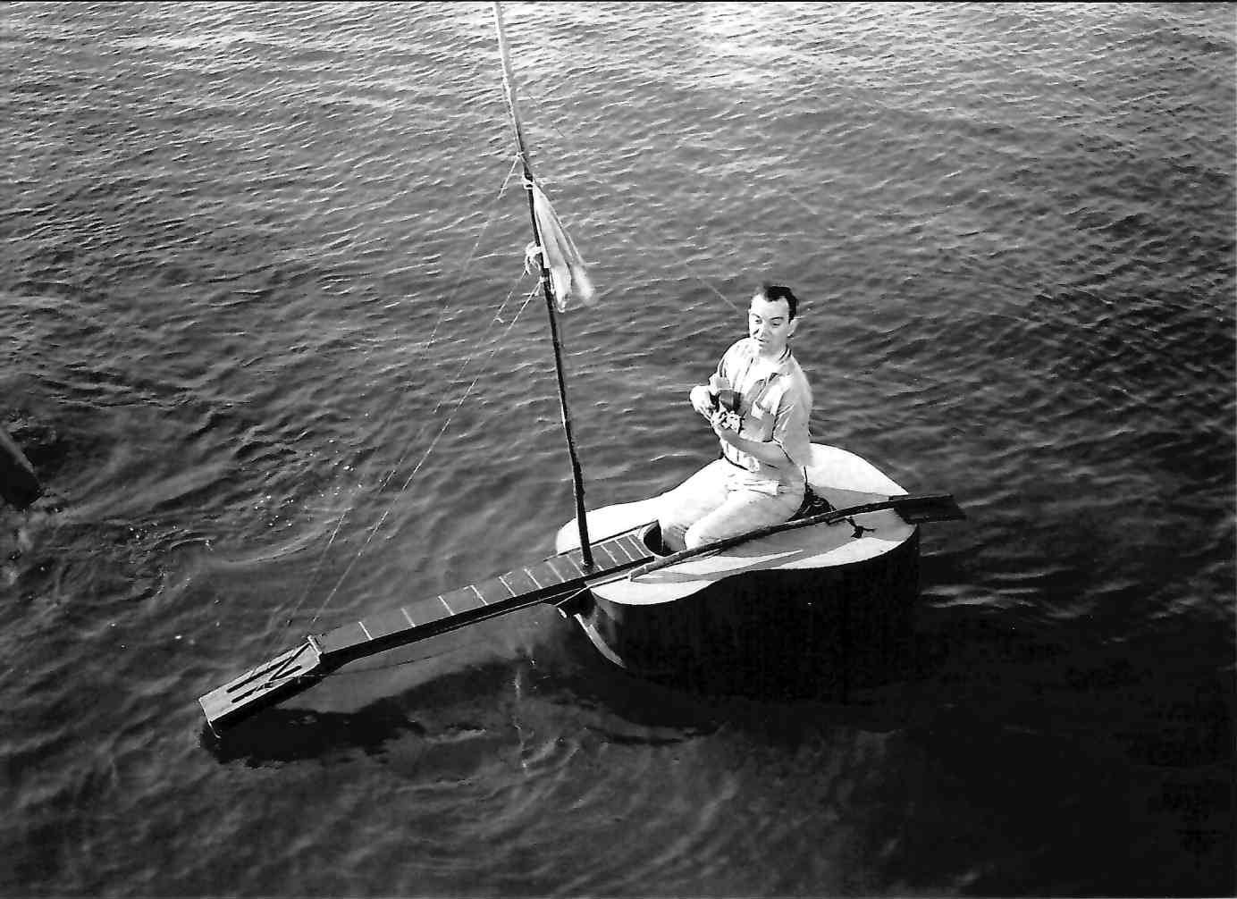 ***WAS $5.95***Greeting Card - Guitar Boat 1920s