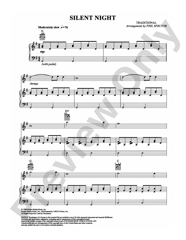 Silent Night - Phil Spector and Artists - PVG (Digital Download)