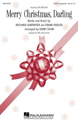 Merry Christmas, Darling - SSA Kirby Shaw Hal Leonard Choral Score Octavo