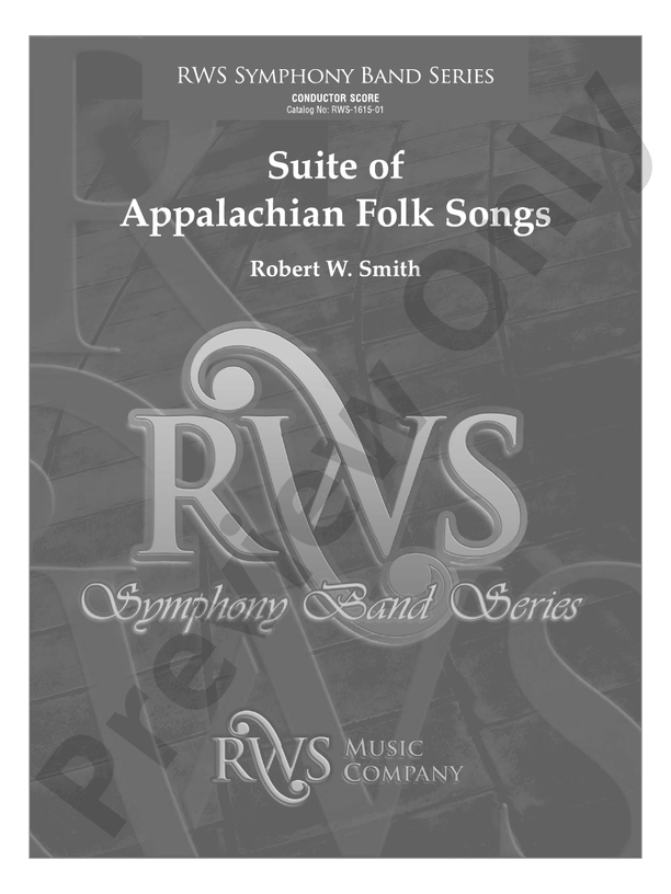 Suite of Appalachian Folk Songs - Concert Band Conductor Score & Parts (Digital Download)