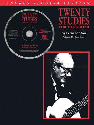 Andres Segovia - 20 Studies for the Guitar - Book/CD Pack - Fernando Sor - Classical Guitar Fernando Sor Hal Leonard /CD