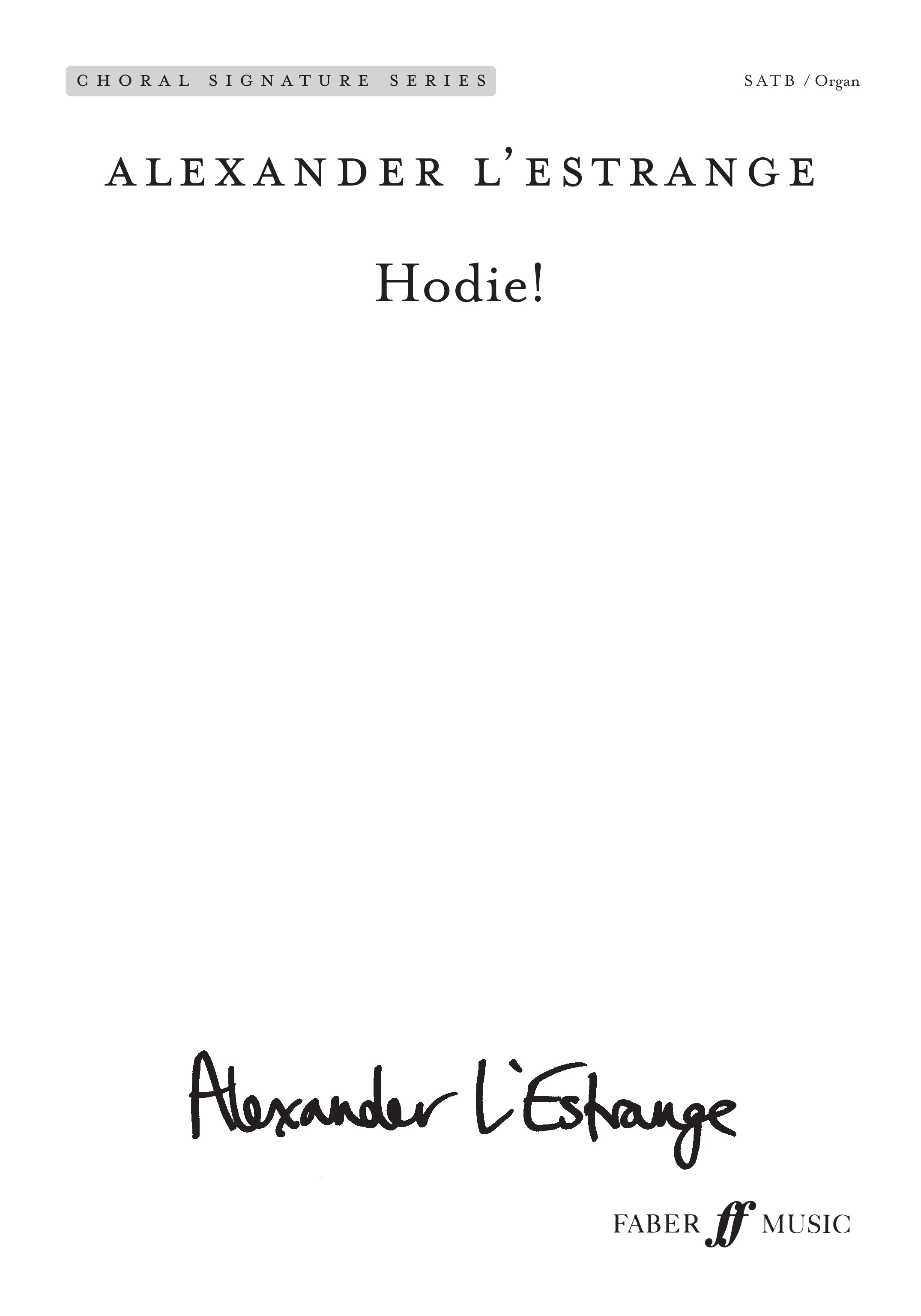 Hodie! - SATB Chorus (Digital Download)