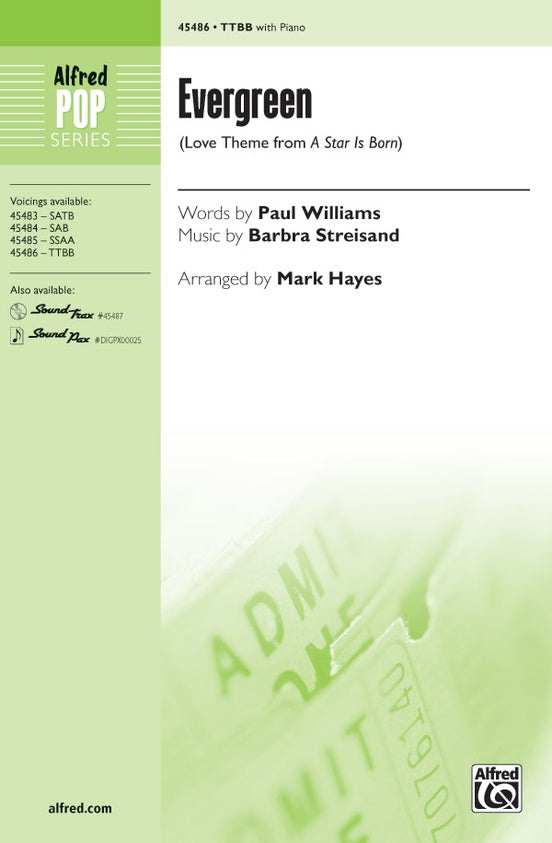 Evergreen – TTBB Choral Octavo (Digital Download)