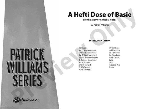 Hefti Dose of Basie – Jazz Ensemble Conductor Score & Parts (Digital Download)