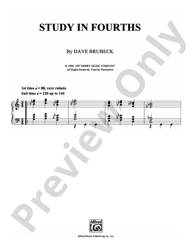 Study in Fourths - Piano (Digital Download)