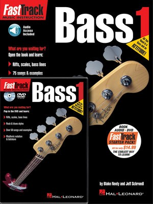 FastTrack Bass Method Starter Pack - Includes Book/CD/DVD - Bass Guitar Various Authors Hal Leonard Bass TAB /CD/DVD