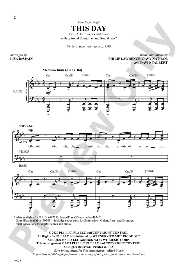 This Day - SATB Choral Octavo (Digital Download)
