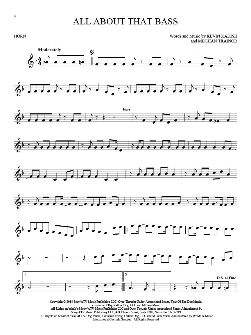 101 Hit Songs - French Horn Solo - Hal Leonard 197186