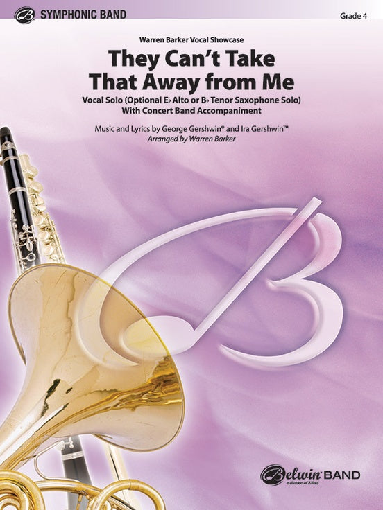 They Can't Take That Away from Me - Concert Band Conductor Score & Parts (Digital Download)