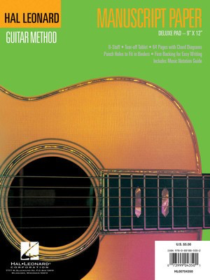 Guitar Manuscript Paper - Deluxe - Manuscript Paper - Various Authors Hal Leonard