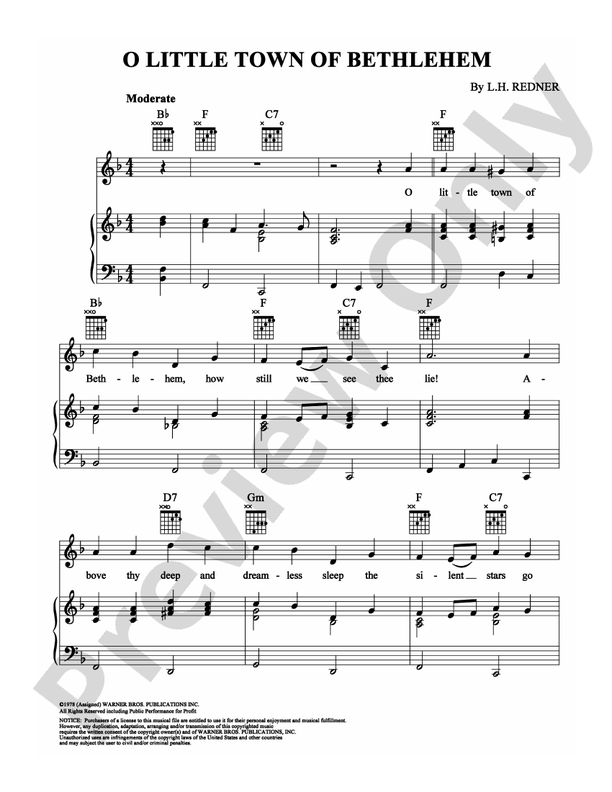 O Little Town of Bethlehem - Frank Sinatra - PVG (Digital Download)