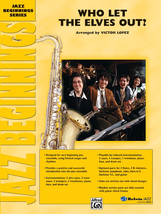 Who Let the Elves Out? - Jazz Ensemble Conductor Score & Parts (Digital Download)