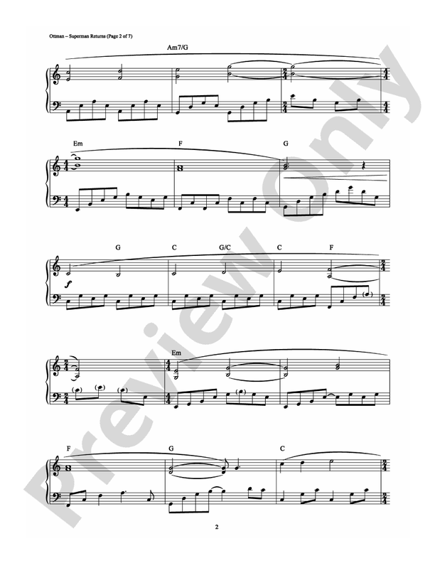 Superman Returns (Suite) - Piano (Digital Download)