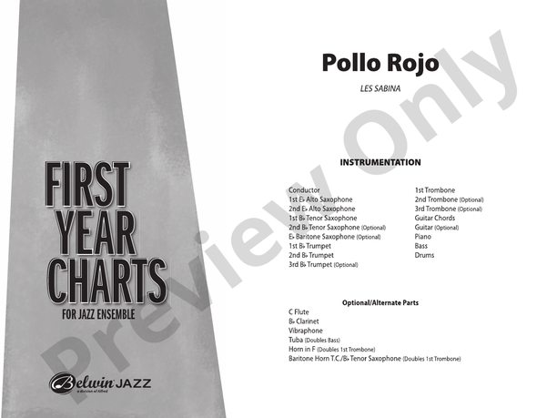 Pollo Rojo - Jazz Ensemble Conductor Score & Parts(Digital Download)