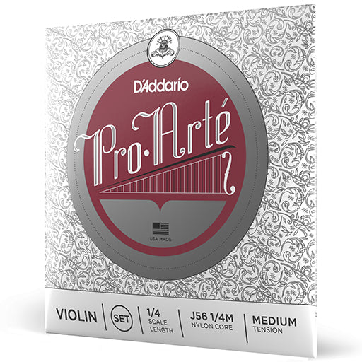 D'Addario Pro Arte Violin, 1/4, Set (E Steel)