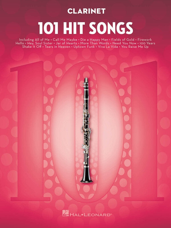 101 Hit Songs - Clarinet Solo - Hal Leonard 197182