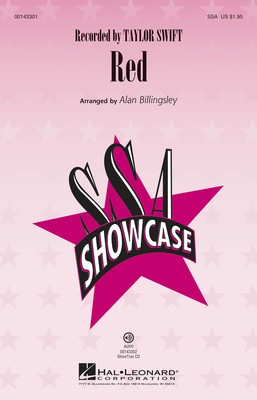 Red - Taylor Swift - SSA Alan Billingsley Hal Leonard Octavo