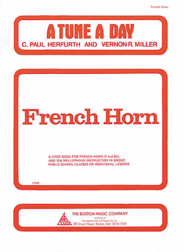 A Tune A Day Book 1 - French Horn Sheet Music by Herfurth Boston BT10181