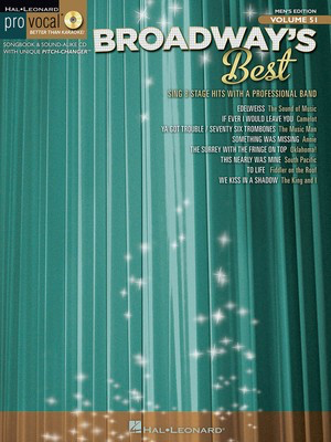Broadway's Best - Pro Vocal Men's Edition Volume 51 - Various - Vocal Hal Leonard /CD