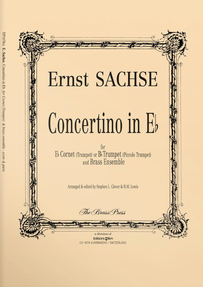 CONCERTINO E FLAT MAJOR FOR BRASS INSTR E FLAT/P - SACHSE - TRUMPET - BRASS PRESS