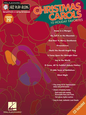 Christmas Carols - Jazz Play-Along Volume 20 - Various - Bb Instrument|Bass Clef Instrument|C Instrument|Eb Instrument Hal Leonard Lead Sheet /CD