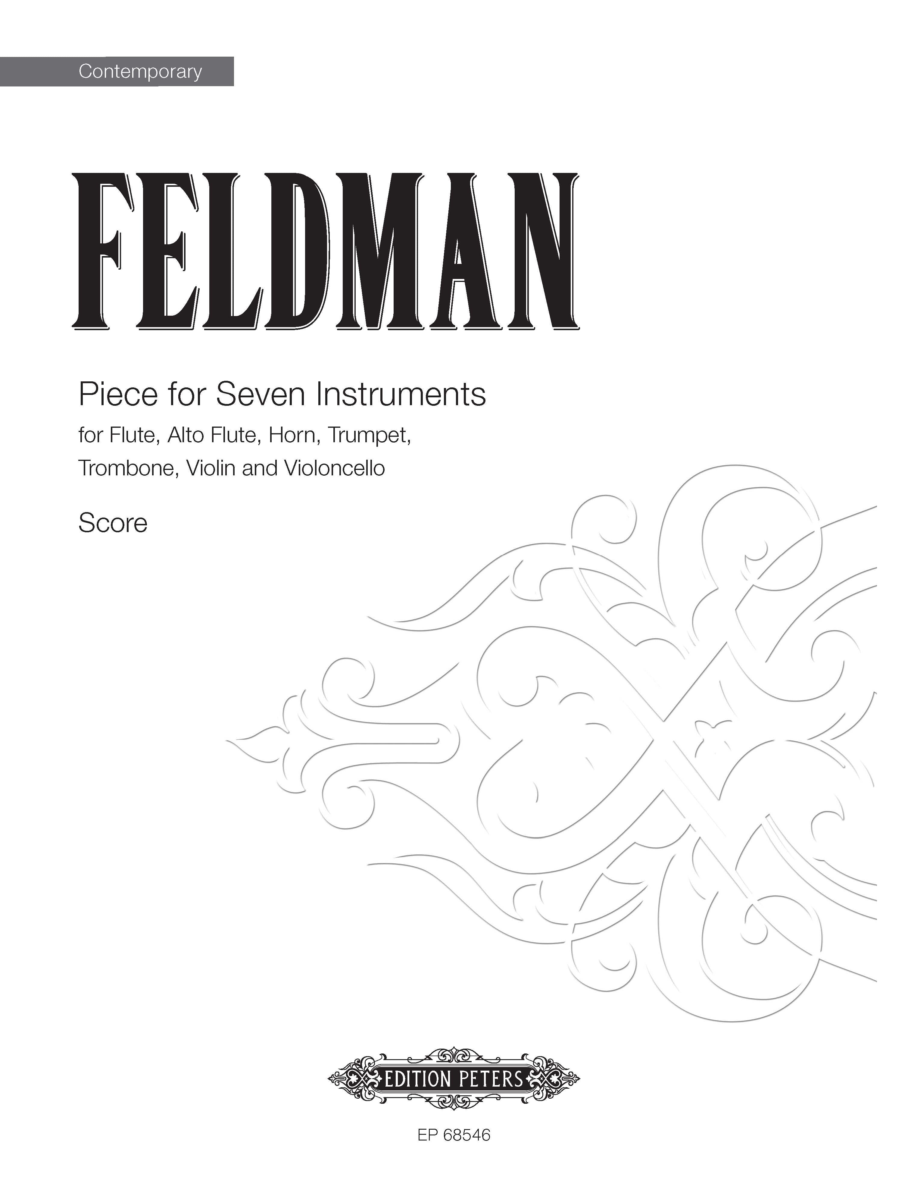 Piece For Seven Instruments - Flute/Trumpet/Violin/Cello/Trombone/Horn/Alto Flute Full Score (Digital Download)