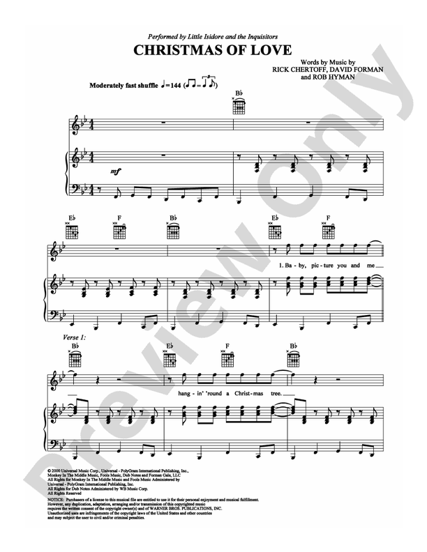 Christmas of Love - Little Isidore - PVG (Digital Download)