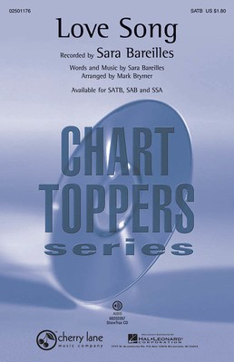 Love Song - Sara Bareilles - Mark Brymer Hal Leonard ShowTrax CD CD